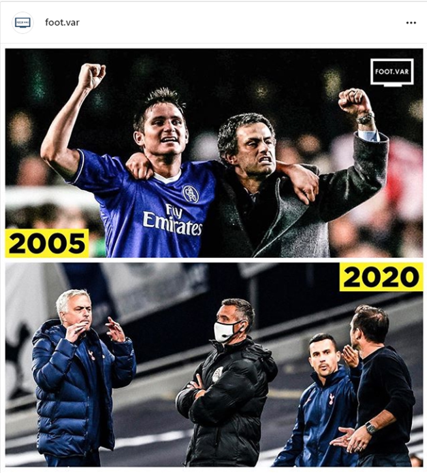 Mourinho i Lampard w 2005 roku VS w 2020 roku! :D